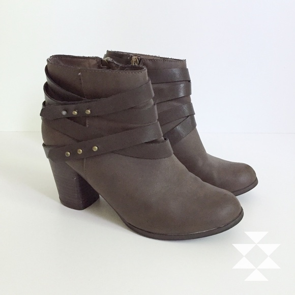 Mossimo Supply Co. Shoes - Mossimo Brown Ankle Booties 7